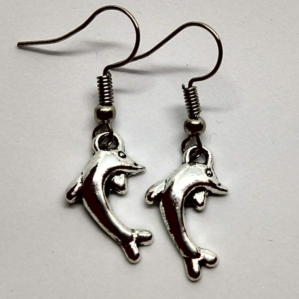 5/$20 Cute dolphin nautical earrings